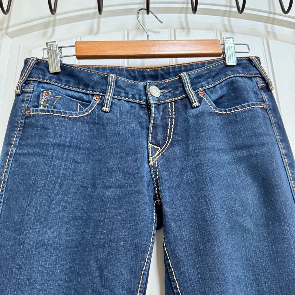 True Religion Low Rise Straight Leg Jeans. Size 28 - Picture 2 of 9